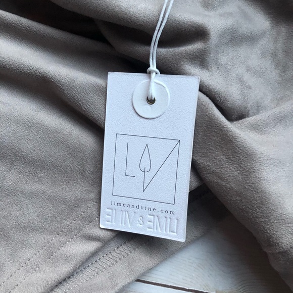 Lime & Vine Faux Suede Cowl Neck!! - Picture 3 of 4